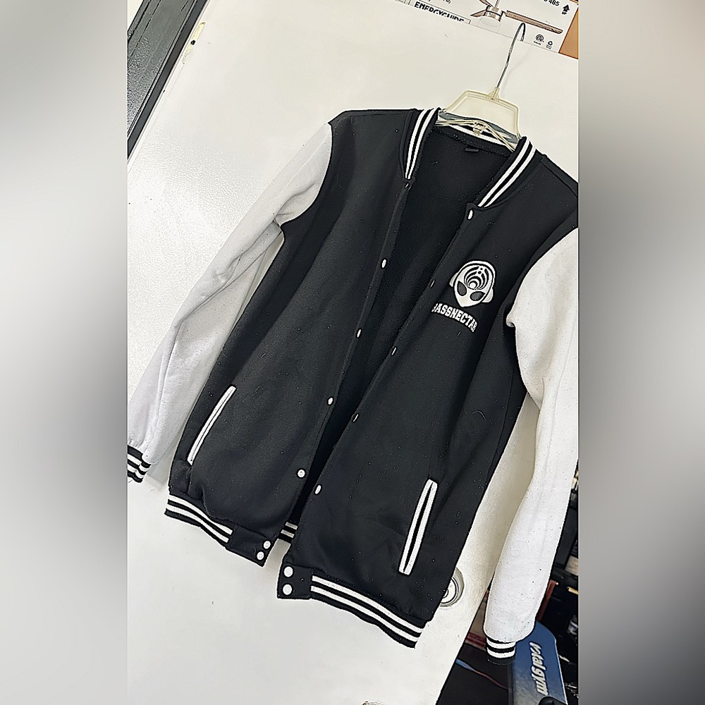 Black and White Bomber Jacket